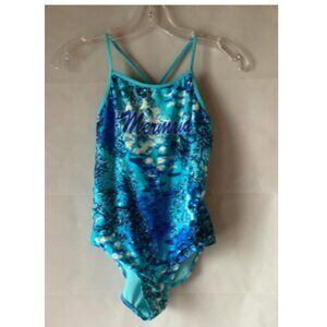 OP Girls One-Piece Mermaid Swimsuit XL (14-16)